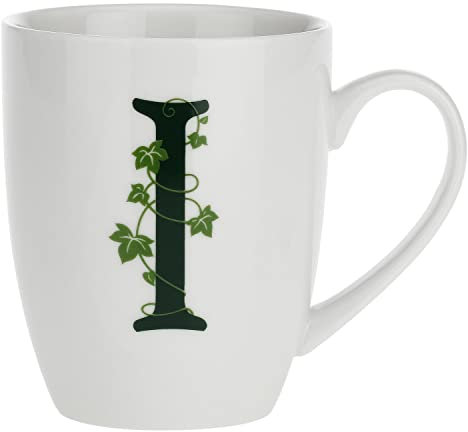 La Porcellana Bianca - Tazza Lettera I, Bianco - Arredo Casa, Cucina - Linea Atupertu - Idea Regalo - Stoneware - 380 CC