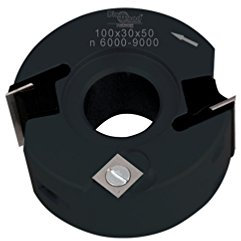 Diamwood Platinum - Porte-outils de toupie à feuillurer et profiler D. 100 x Al. 30 x Ht. 50 mm Z 2 et V 1+1 - Diamwood Platinum