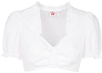 Spieth&Wensky Damen Dirndlbluse Gallen mit Rüschen