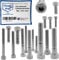Edelstahl Zylinderkopfschraube rostfrei V2A M6 (=6 mm) 80-mm Schrauben-Länge 10 Stück 24-mm Teil-Gewinde Innensechskant Zylinder Schraube M6x80