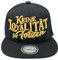 Outfitfabrik ♥ Snapback Cap Keine Loyalität für Fotzen in schwarz mit 3D-Stick in Gold (Lifestyle, Provokation, Statement), für Herren und Damen, One Size, verstellbar