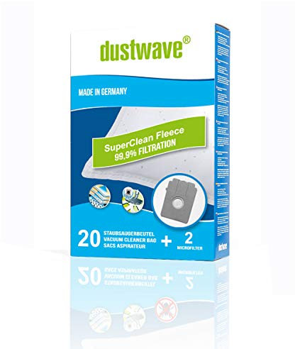 80 Staubsaugerbeutel + 8 Filter mehrlagiges Micro-Vlies für BOSCH, SIEMENS, UFESA geeignet und kompatibel mit Swirl S70 - dustwave® Markenstaubbeutel Made in Germany