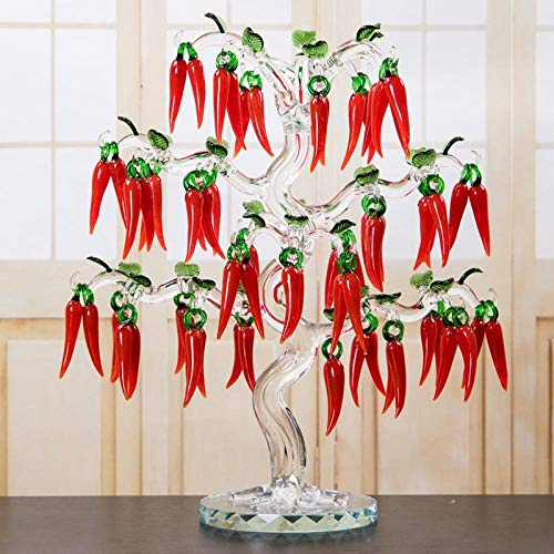 36 Hängen Glas Kristall Kirschbaum Figuren Handwerk Fengshui Ornament Wohnkultur Weihnachten Neujahr Geschenke Souvenirs Dekoration-18 hängen