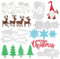 Stanzschablonen Weihnachten Set - inkl. Weihnachtswichtel, Schneeflocken, Rentier etc. Motive - Weihnachten Stanzformen Schablone für Scrapbooking, DIY-Karten, Weihnachtsdeko zum Basteln usw.