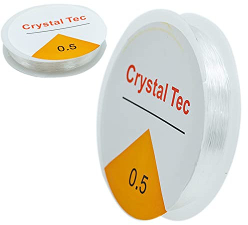 Clear Stretch Elastic 0.5mm 18 metres Elastic Beaded String for DIY Jewellery Making Necklace Bracelet Beading Thread