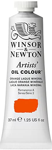 Winsor & Newton Artists' Oil Paint, 37ml Tube, Orange Laque Mineral
