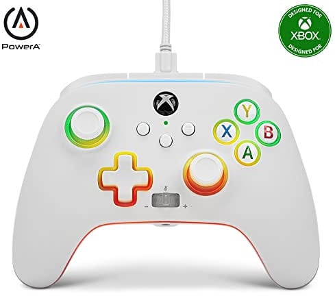 Controller cablato avanzato PowerA Spectra Infinity per Xbox Series X|S - Bianca (Amazon Exclusive)