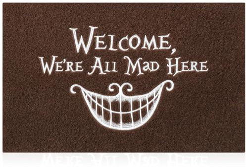 AOAOPQ Funny Door Mat Outdoor Mats for Home Entrance Easy to Clean Heavy Duty Living Room Balcony Back Door Garage High Traffic Areas 45x70 Cm Caffee