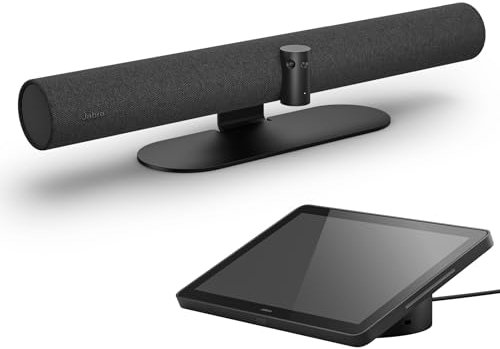 Jabra PanaCast 50 Video Bar System for Video Conferencing with Touchscreen Tablet for Medium Meeting Rooms - Works with All Platforms - Full 180° 4K Panoramic View - Intelligent Video Features