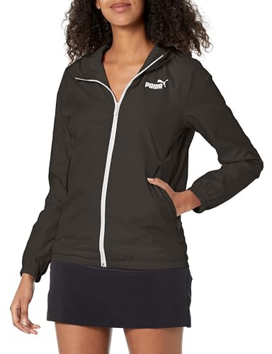 PUMA Essentials Coupe-Vent Veste, Noir-Tout Noir, L Femme