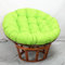 Xinwanhong Papasansessel Kissen, Papasan Sitzkissen für Hängesessel, Polster Bodenkissen für Schwenksessel, Rund Papasan Sessel, Polyrattan Sessel, Garten Stuhlauflag, Grün, 120 * 120cm