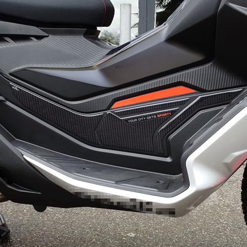Resin Bike Aufkleber Motorrad Kompatibel Mit Aprilia SR 125-200 2022-2023. Seitliche Trittbrettschoner vor Stößen und Kratzern. Aufklebersatz 3D-Harzklebstoff - Stickers Made in Italy