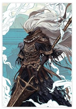 ALNILA Nameless King Dark Souls Leinwand-Poster, Wandkunst, Dekor, Bild, Gemälde für Wohnzimmer, Schlafzimmer, Dekoration, ungerahmt, 30 x 45 cm