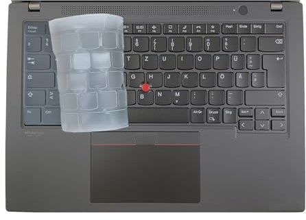 MiNGFi TPU Keyboard Cover for Lenovo ThinkPad 14 X1 Carbon Gen11/10(2023/2022) T14/T14s Gen3(2022) L14/P14s Gen3 X1 Yoga Gen 8/7(2023 2022) EU/ISO Keyboard layout - Transparent