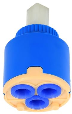 35mm / 40mm Ceramic Cartridge Water Mixer, Blue Practical Replacement Ceramic Disc Cartridge, PP Plastic Mixer Tap Inner Control Faucet Valve Repair Replacement for Bathroom Kitchen (35mm)