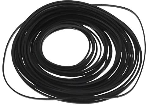 Booso 50PCS Universal Mix Cassette Tape Machine Belts Assorted Common Flat Rubber Belt for Recorders CD DVD Drive