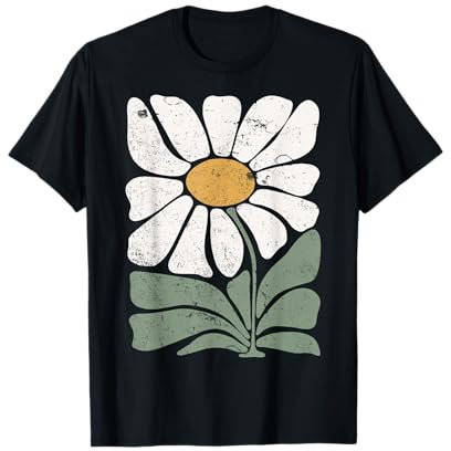 Boho Daisy ~ Blumentee, botanischer Wildblumengärtner im Retro-Look T-Shirt