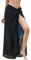 Cosysparks Damen Sarong Tuch Schwarz Chiffon Strand Cover Up Bikini Wrap Rock für Seaside Sommer Badeanzug Beach Wear