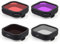 GEPULY Confezione da 4 filtri per obiettivo fotocamera GoPro Hero 12 11 10 9 nero