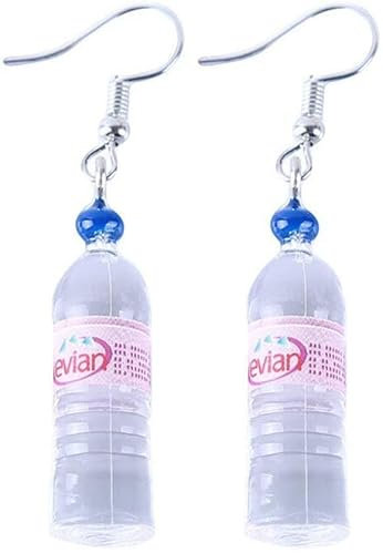 Women Earrings Water Bottle Pendant Long Dangle Drop Earrings Charm Accessories,Red Practical design
