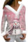 Pull Moche De Noël Chic Mode Chemisier Grande Taille Lumineux Drôle pour Femme, Christmas Original Couple Hiver Tee Shirt Rose XL