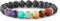 PURAJA Chakra Armband aus echten Edelsteinen | Premium Naturstein Armband | Für mehr Harmonie & Balance | 7 Chakra und Lavastein Perlen (One Chakra)