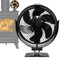 Ofenventilator, nicht elektrisch, drehbarer Ventilator, nicht elektrisch, integrierter Bimetall-Bandventilator für Pelletöfen, Holzöfen und Kamine