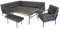 Green Spirit Gartenlounge-Set Siena - Grau, Aluminium, für 9 Personen, Wetterfest, Garten Lounge-Set mit 2x Sofa, Tisch, Sessel und Bank - Alu Terrassen Outdoor Loungemöbel-Set Garten-Möbel Sitzgruppe