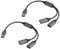2 PCS USB Splitter, Splitter y Câble, Mâle à Double Femelle, Câble d'Extension pour Ordinateur Portable, Voiture, HDD, Console de Jeu, Vitesse de Transfert Rapide et Design Durable