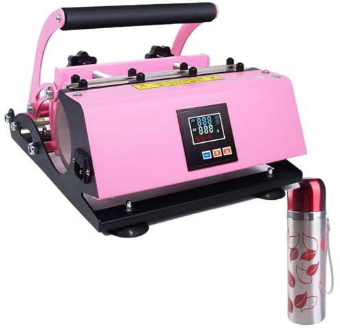 Beachtiful 6-30 oz Tumbler Heat Press Machine, Mug Heat Press for Tumbler with Handle Sublimation Straight Tumblers Bottles Mugs Glass Tumbler Printing
