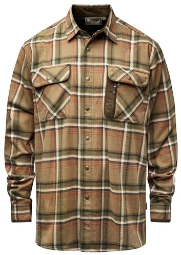 Pinewood Herren Cornwall Flanell Hemd - Funktionales Karohemd mit High-Ventilation Mesh für Atmungsaktivität und mit vielen praktischen Taschen - Vielseitig & stilvoll