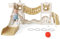 Combinaison balançoire et toboggan pour enfants, toboggan renforcé, toboggan extra long, matériau épaissi, plus stable, adapté aux aires de jeux extérieures/intérieures pour enfants (Vitality-kaki 7
