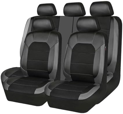 YYBCDSA Auto Sitzbezüge Set, für Dacia Bigster 2025 Leder rutschfest Sitzschoner,Wasserdicht Atmungsaktiv Schonbezüge Autositz Sitzschoner Zubehör,A