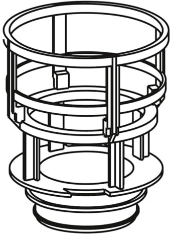 MEPA Ablaufkorb A31/B31/P31 (1.Generation) (LxBxH 115x90x90 mm, für MEPA-UPSK A31/B31/P31 (V1), aus Kunststoff, inkl. Dichtung, Ersatzteil für Spühlkasten) 590292