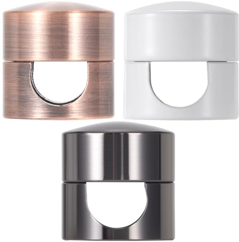 SmallCat 3 Sets Ladegerät-Halter für Kabel, verstellbare Kabelankerhalter, selbstklebende Metallschnur-Clips, Kabelmanagement-Draht-Organizer für Schreibtisch, Büro, Nachttisch – Schwarz, Rotbronze