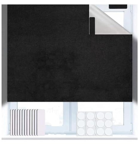 MeevrgR Verdunkelungsrollo, tragbar, zum Selbermachen, zuschneidbar, 150 x 100 cm, 150 x 200 cm, Oxford-Stoff, Verdunkelung, tragbar, geeignet für Wohnzimmer und Küche (150 x 200 cm)