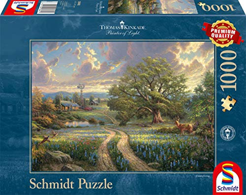 Schmidt Spiele 58461 Thomas Kinkade, Country Living, 1000 Teile Puzzle