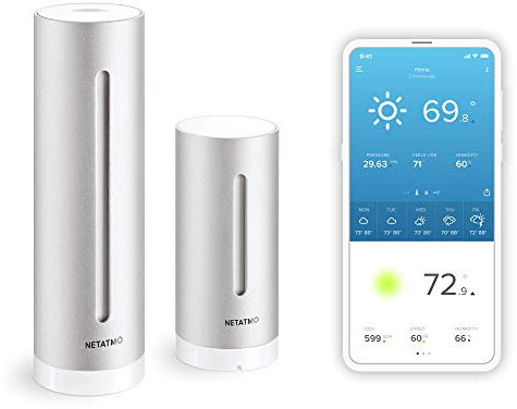Netatmo NWS01-US Aluminium Weather Station (AAA, Aluminium)