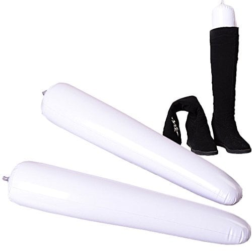 kilofly Inflatable Boot Shapers [Set of 3 Pairs] - Extra Long - 50cm, White