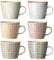 Bloomingville Cozy Becher 6er Set, Keramik, 6 Stück (1er Pack), 6