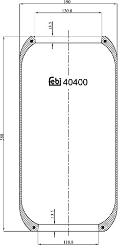 febi bilstein 40400 Luftfederbalg ohne Kolben, 1 Stück