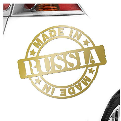 Kiwistar - Autoaufkleber - -Made in Russia Heckscheibenaufkleber - Aufkleber für Auto Kfz Fahrrad, LKW, Truck Mofa