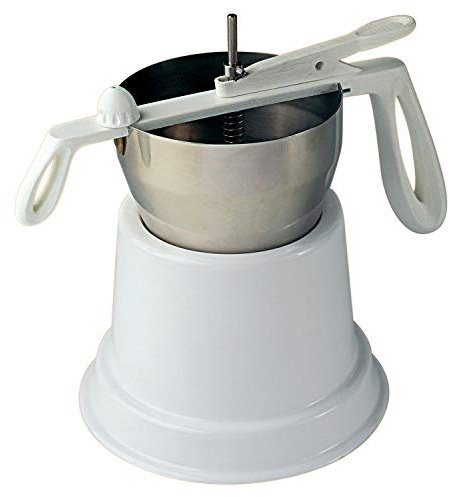 Piazza 305300 Entonnoir à piston automatique avec poignée et support en plastique Capacité 0,9 L Diamètre 20 cm