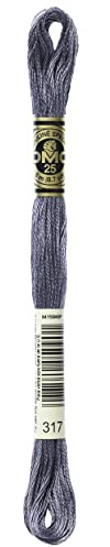 DMC 6-Strand Embroidery Cotton 8.7yd-Pewter Gray