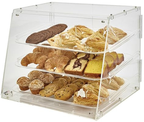 Winco Gebäckvitrine mit 3 Etagen, Acryl, mittelgroß