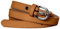 Caspar GU273 schmaler Damen Leder Gürtel Taillengürtel, Gürtelgröße:95, Farbe:cognac