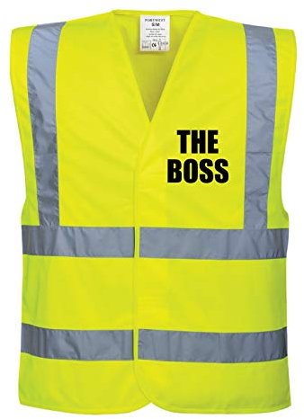 Warnweste The Boss Sicherheitsweste für Baustelle, Gelb Gr. 3XL, gelb