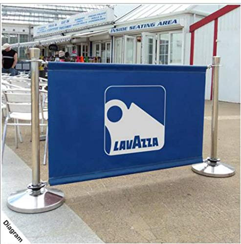 Adfresco Barrieren mit Banner Queue Management System Einzelhandel Indoor-Outdoor (Full Bay 1500 + Leinwand Doppelseitiger Druck) - Adfresco Barriers with Banners Queue Management system Retail indoor outdoor (Full Bay 1500+Canvas Double Sided print)