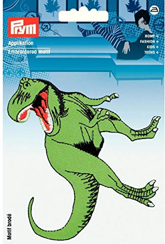 Prym 924270 Applikation Dino T-Rex groß grün, Mittel