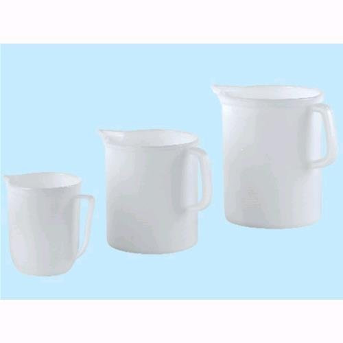 Plastime Caraffa Graduata Rigida, 1 l, HDPE, Bianco, 30 x 12 x 15 cm